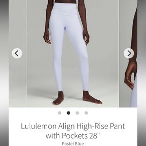 Lululemon Align leggings with pockets 28”